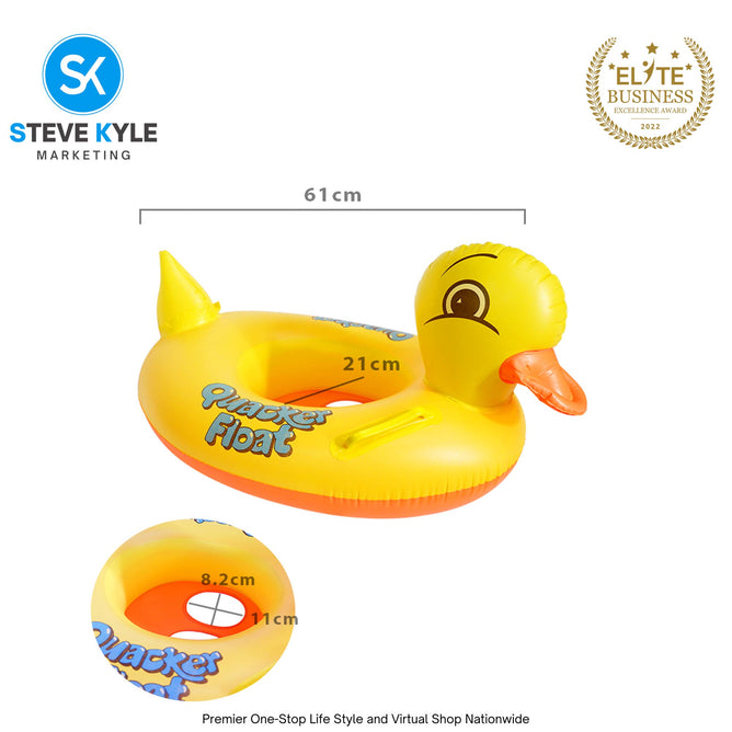 Quacker Baby Float See-Me-Sit Rider Inflatable Pool Floats for Kids