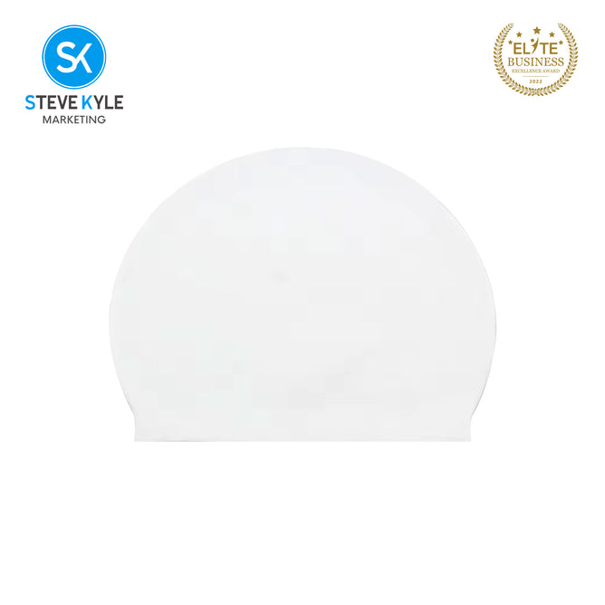 Steve Kyle Comfortable Fit Solid Color Latex Swimming Cap Ear Protection