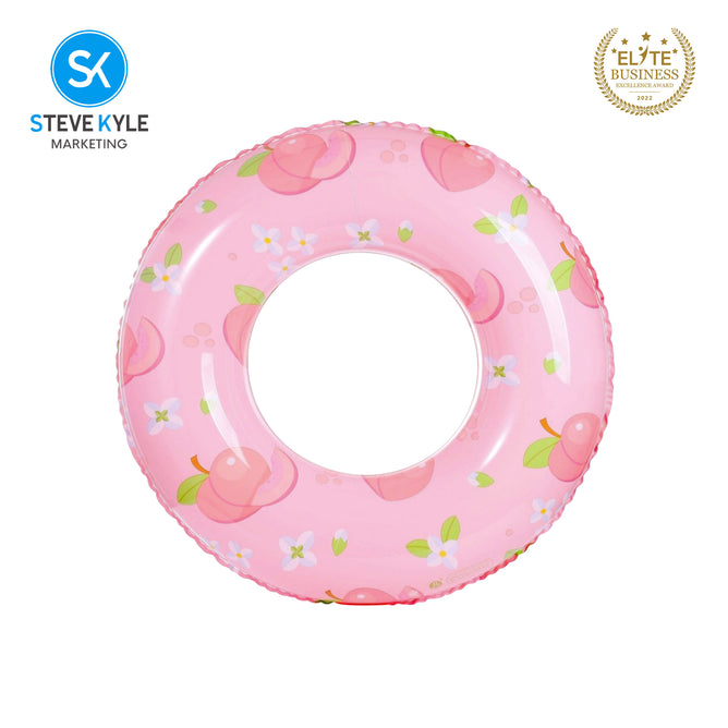 Steve Kyle Inflatable Swim Ring Fresh Fruit Pattern For Outdoor Water Fun