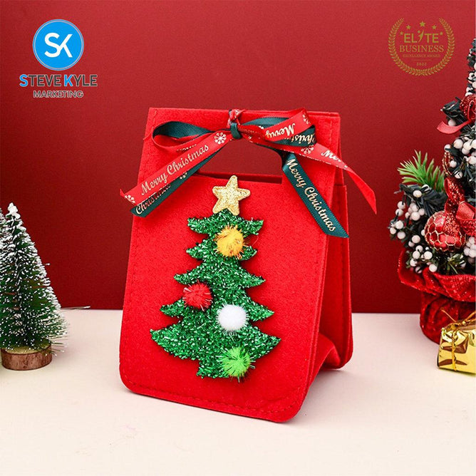 Steve Kyle Festive Christmas Treat Holder with Santa and Tree Design
