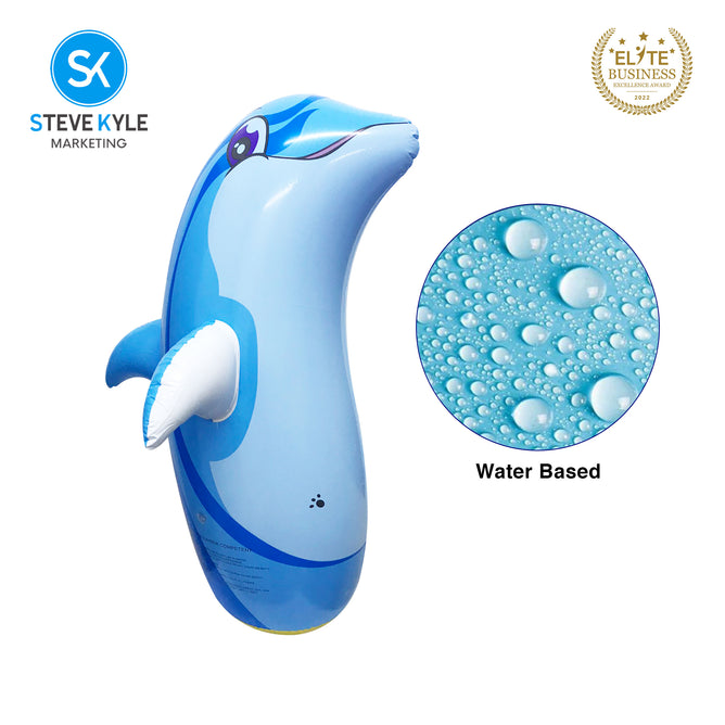 Steve Kyle Inflatable Animal Design Stand-Up Punching Bag Indoor Outdoor Sports Toys