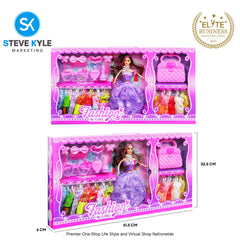 Cute Chargeable Doll with Handy Bag Best Gift Toy for Kids Toddler Girls