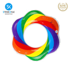 Steve Kyle Inflatable Swim Ring Colorful Vibrant For Outdoor Water Fun