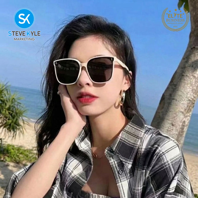 Steve Kyle Classic Square Frame Vintage Style Sunglasses for Women