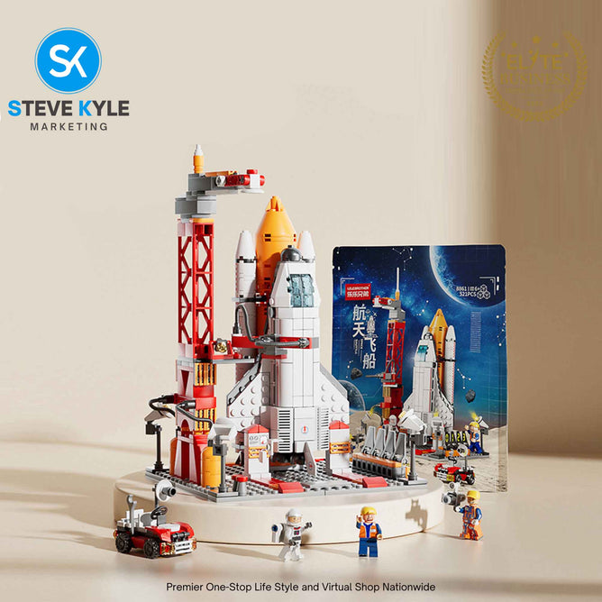 New Building Blocks for Kids Space Rocket Early Learning Best Toys