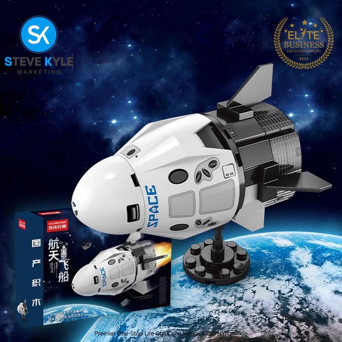 Space Rocket Shuttle Deep Launcher Ship Station Port Sets Model Building Bricks Kids Toys