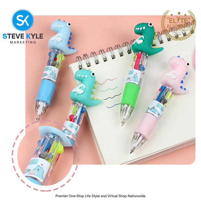 (1PC) Assorted Kawaii 4in1 Mini Multifunctional School Supplies Stationery Ballpen