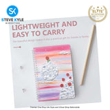 4Pcs A5 Oil Painting Notepad for Women Blank Sketchpad Blank Sketch Pad Spiral Notepad