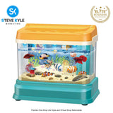 Kids Aquarium Fish Tank - Small Aquarium Toys  Fishing Toys with Music and Lighting Best Gift Toys