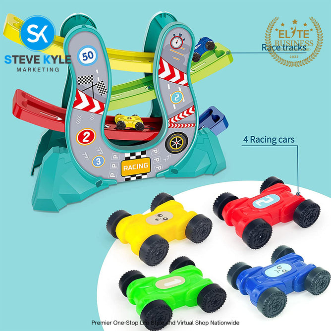 Multilayer Racing Cars Ramp Racer Track With Gliders Little Car For Children Gift