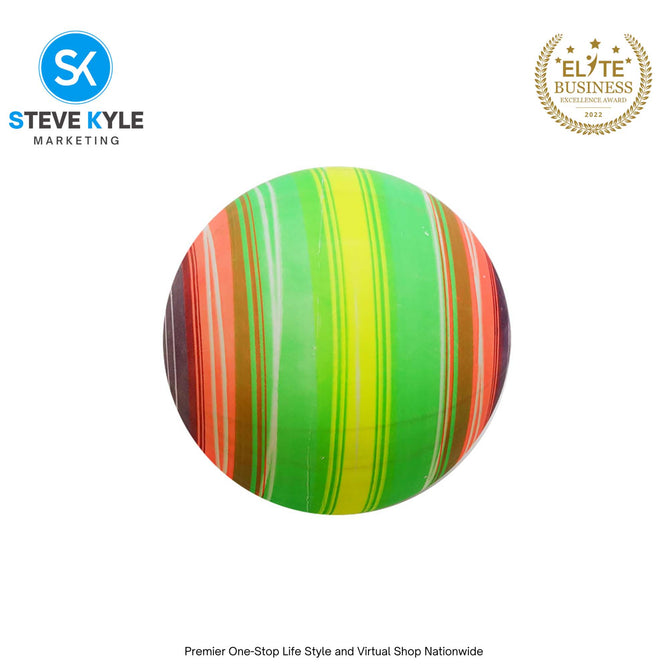 Kids Beach Ball PVC Inflatable Water Game Ball Colorful Print Ball