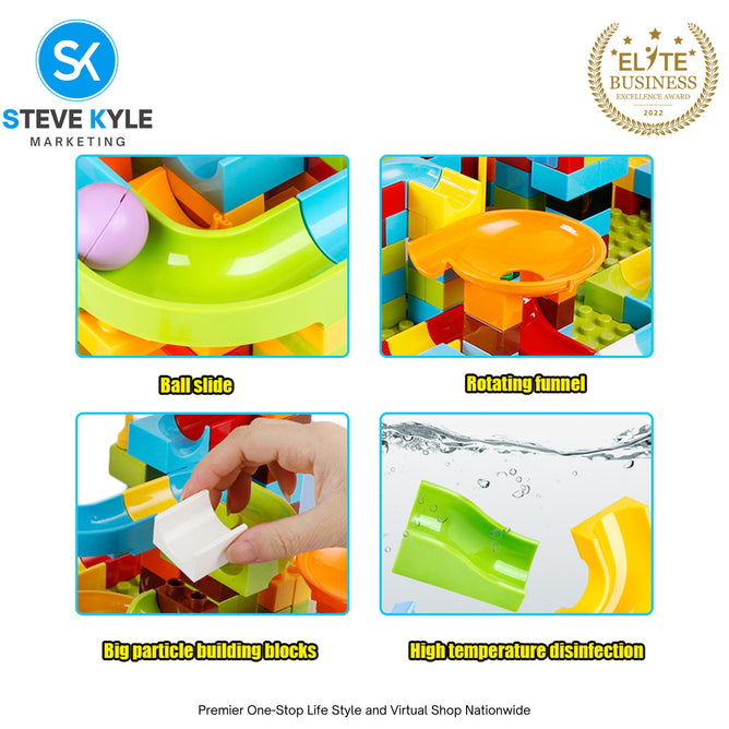 Crazy Marble Run Blocks Early Learning for Kids with Box Gift Box