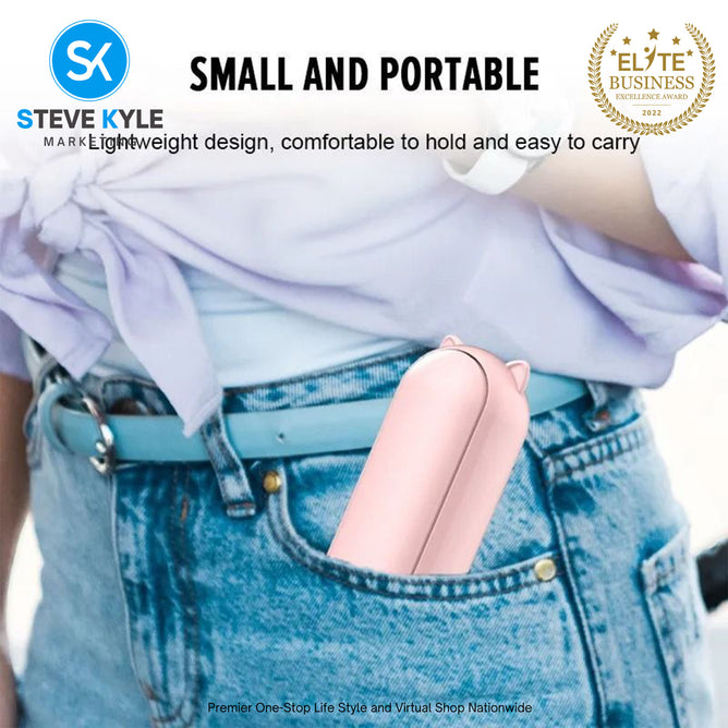 Portable Fan Foldable Small Fan Mini Handheld Fan USB Rechargeable Silent Handheld Folding Fan