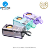 5W Speaker Battle Armour Wireless Bluetooth Splash Proof Speaker With Led Light