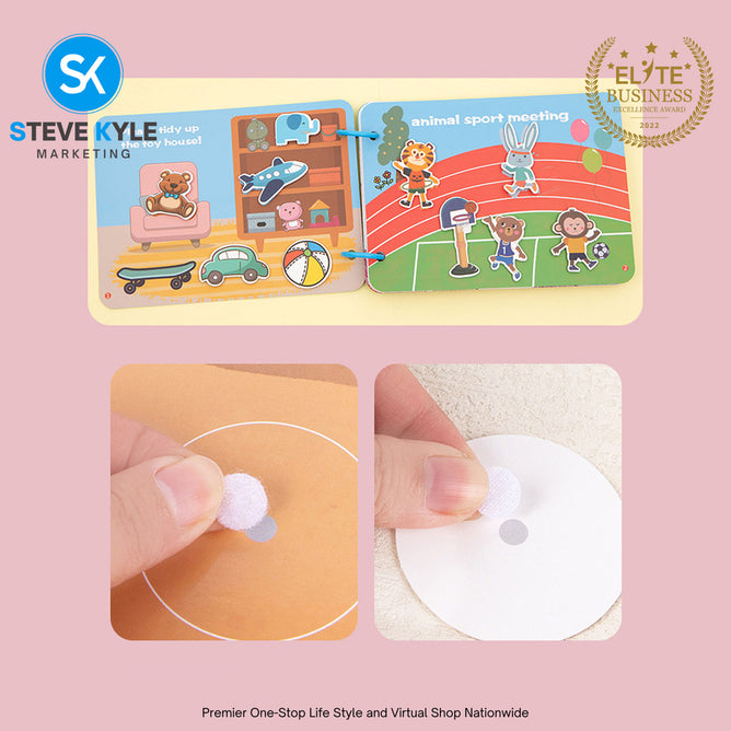 Activity Binder Quiet Book Preschool Montessori Toys for kids Autism Sensory Educational Busy Book