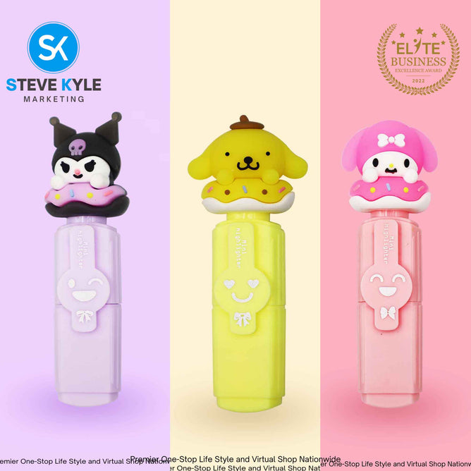 Mini Cute Highlighter Kawaii Drawing Art Marker Pen School Supplies