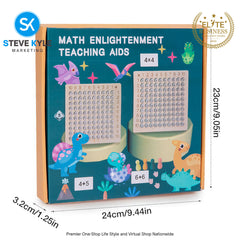 Wooden Math Game, Wooden Math Multiplication and Addition Board for Kids Best Gift for Kids