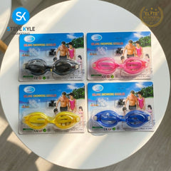 Steve Kyle Gelang Eye Protection With Earplugs Replaceable Nose Bridge Adjustable Strap Anti-Fog Swimming Goggles