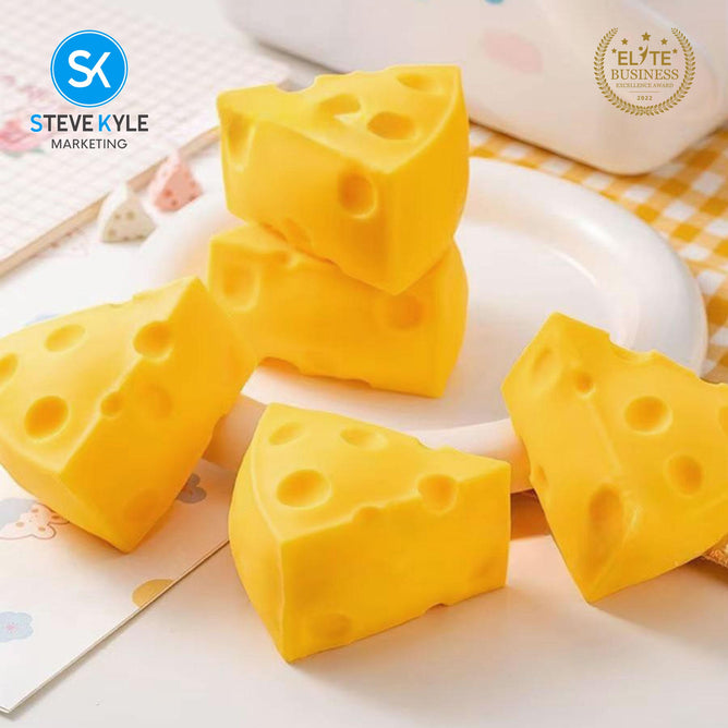 Steve Kyle Realistic Chocolate Gold Bar Pizza Cheese Squishy Toy Soft Slow Rebound Fidget Squeeze Toy