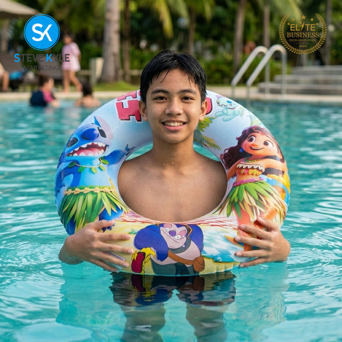 Steve Kyle Inflatable Swim Ring Lovable Characters For Outdoor Water Fun