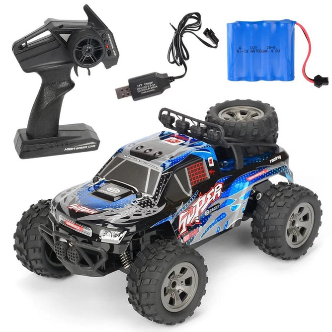2.4Ghz Remote Control Monster Truck with Rechargeable 4.8v (700mah) Battery Pack