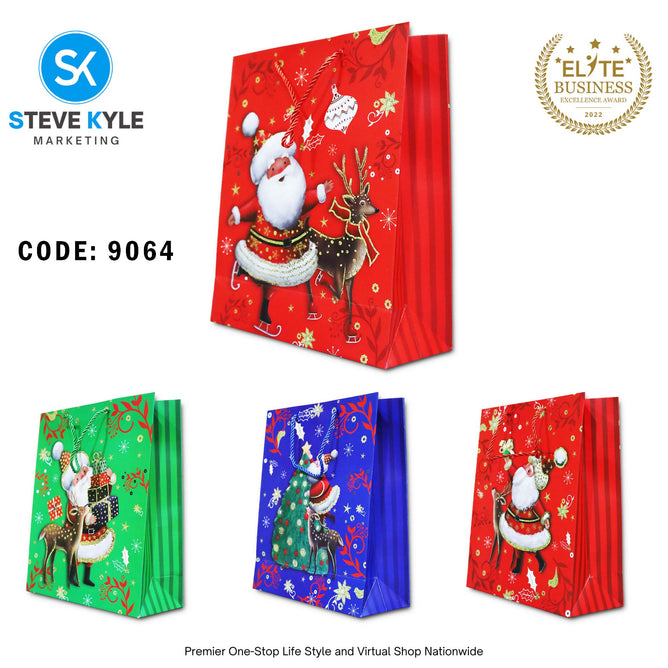 Christmas Gift Bag Candy Paper Bag Creative Craft Paper Gift Bag Craft Paper With Twine Handle