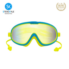 Steve Kyle Large Frame Mirror With Integrated Earplugs Anti-Fog Swimming Goggles