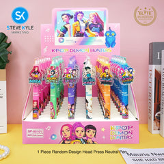 Steve Kyle Colorful Girl Group Theme 0.5mm Neutral Pen Blind Box Press Pen For Party Giveaway Classroom Supplies