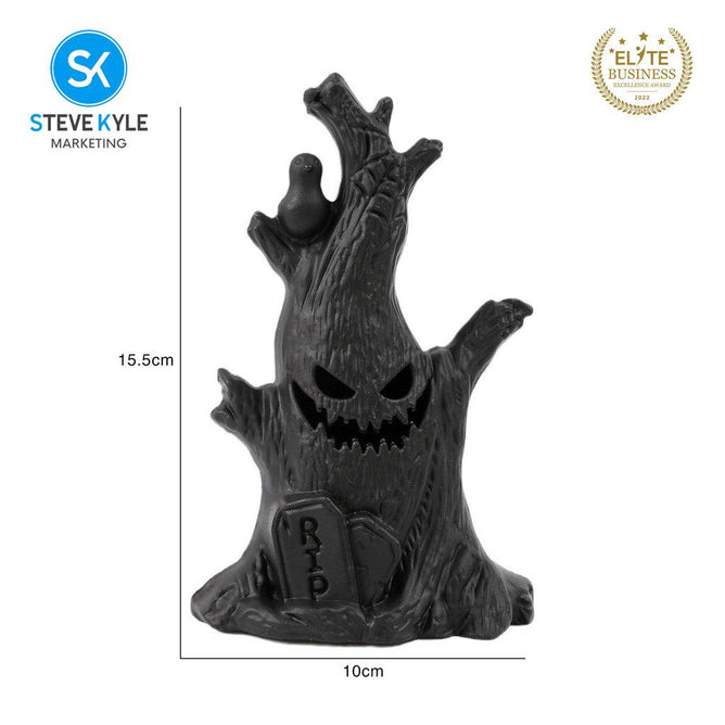 Steve Kyle Halloween Spooky Light-Up Ghost Pumpkin Decorative Display Ornament