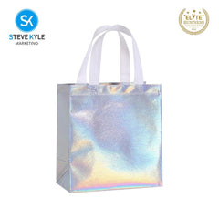 Steve Kyle Multipurpose Non-Woven Glossy Tote Bag for Groceries and Holiday Giveaways