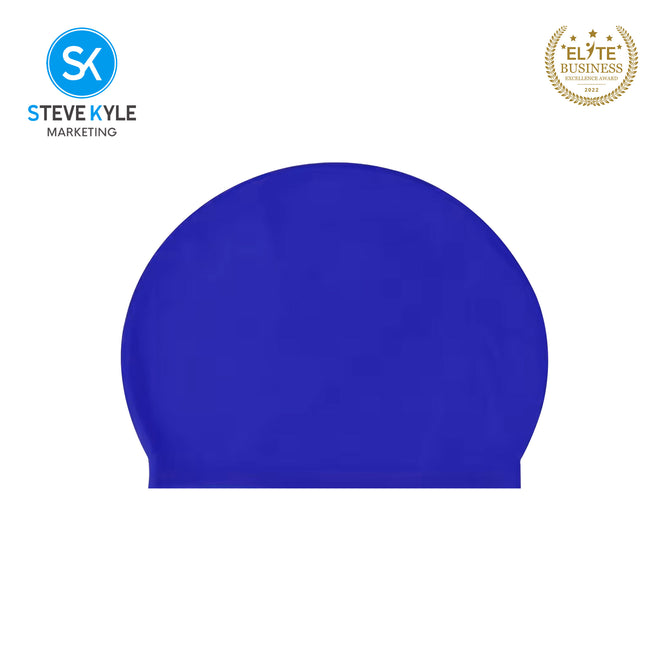 Steve Kyle Comfortable Fit Solid Color Latex Swimming Cap Ear Protection