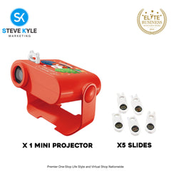 Christmas Projection Lights Cognitive Development Toy Portable Battery-powered Christmas Wall Projection Light