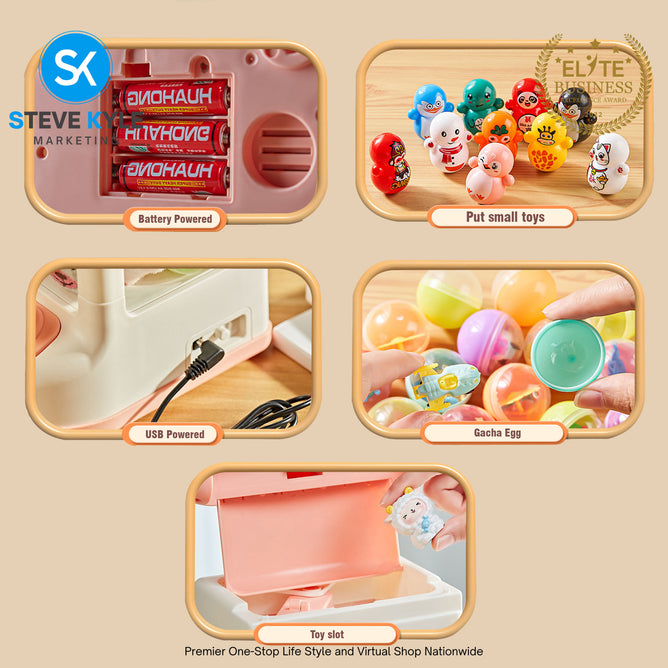 Super Large Claw Machine Rechargeable Electronic Music Doll Machine Best Gift