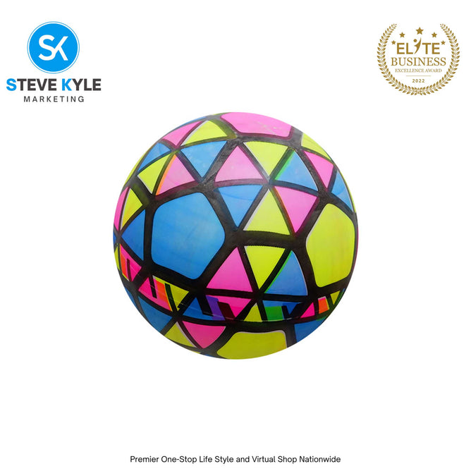 Kids Beach Ball PVC Inflatable Water Game Ball Colorful Print Ball