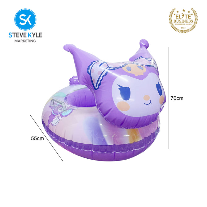 Steve Kyle Inflatable Baby Seat Float Lively Cartoon-Shaped With Handle Swimming Boat