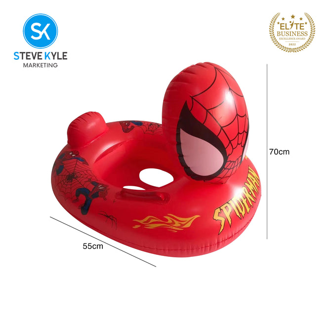 Steve Kyle Inflatable Baby Seat Float Cute Cartoon-Shaped With Handle Swimming Boat