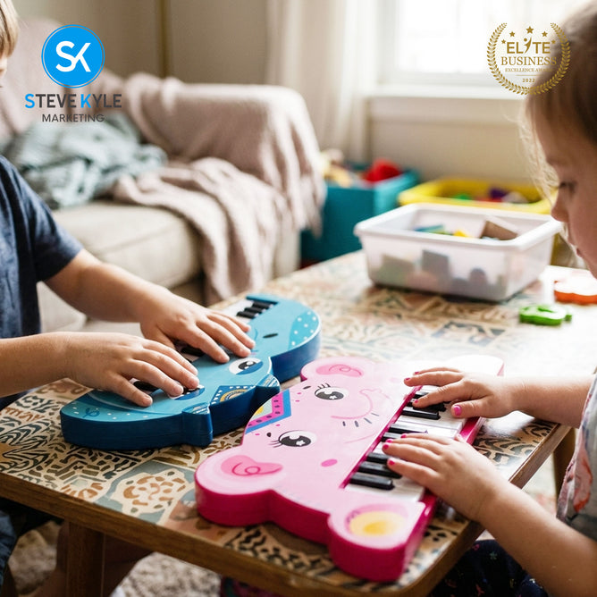 Steve Kyle Children's Animals Electronic Organ Early Education Puzzle Music Piano Toy