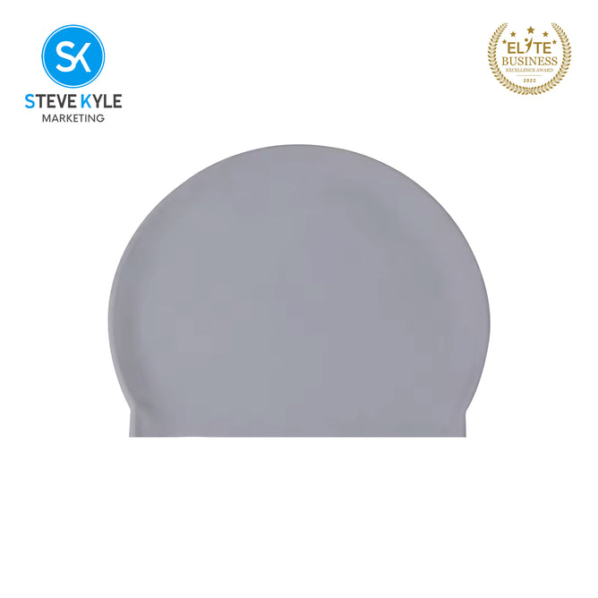 Steve Kyle Comfortable Fit Solid Color Latex Swimming Cap Ear Protection