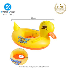 Quacker Baby Float See-Me-Sit Rider Inflatable Pool Floats for Kids