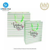 Valentines Day Gift Bag Love Bear - Floral Design Couple Gift Packaging Bag Paper Bag