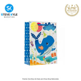 Birthday Gift Bag Happy Birthday Gift Packaging Bag Cartoon Handbag Thickened Flat Pocket