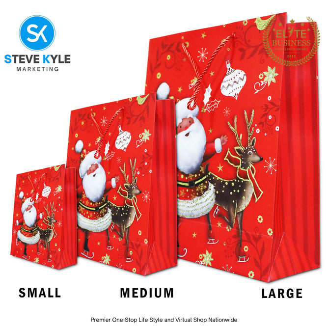 Christmas Gift Bag Candy Paper Bag Creative Craft Paper Gift Bag Craft Paper With Twine Handle