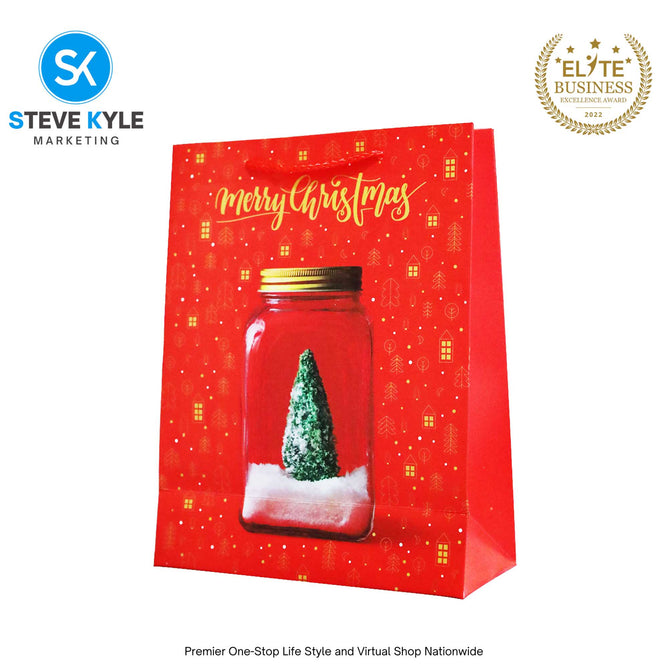 Christmas Gift Bag Candy Paper Bag Creative Craft Paper Gift Bag Craft Paper With Twine Handle