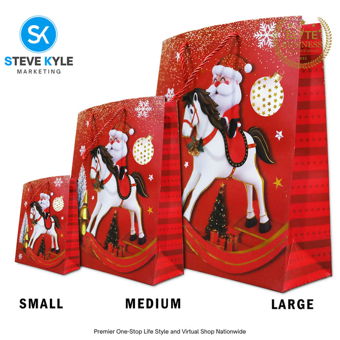 Christmas Gift Bag Candy Paper Bag Creative Craft Paper Gift Bag Craft Paper With Twine Handle