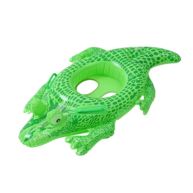 Portable Summer Inflatable Animal Cartoon Design Swimming Ring for Kids with Handle