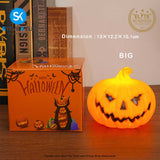 Halloween Theme Artificial Pumpkin Lamps Portable Pumpkin Light DIY Halloween Home Party