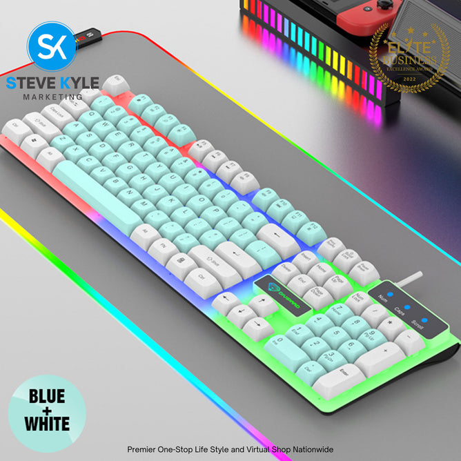 K730 Luminous Wired Gaming Keyboard Divipard For Computer Laptop