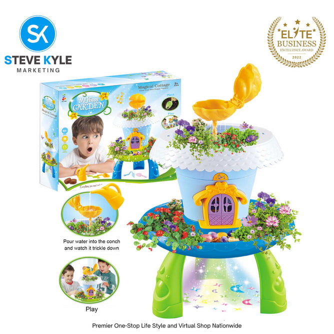 DIY Happy Gardening Magical Cottage Play Set with Lights Best Gift Set