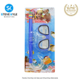Kids Snorkeling Set Mask Silicone Scuba Diving Goggles for Boys and Girls