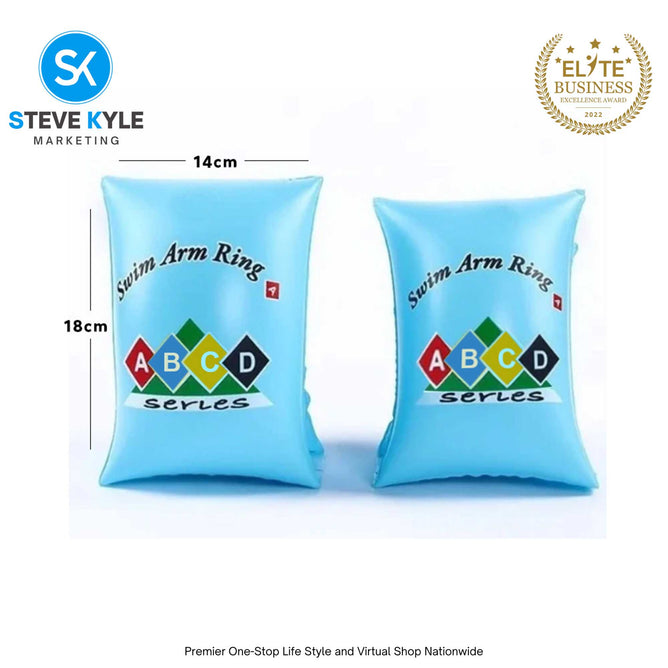 1 Pair Inflatable Safety Swim Arm Ring Floater for Kids